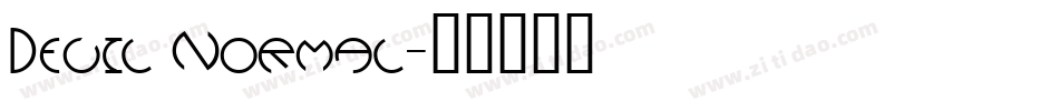Devil Normal字体转换